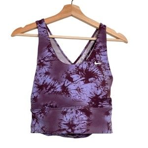 Nike Sports Training Crisscross Sprout Bra Removable Pads Purple Size Medium M